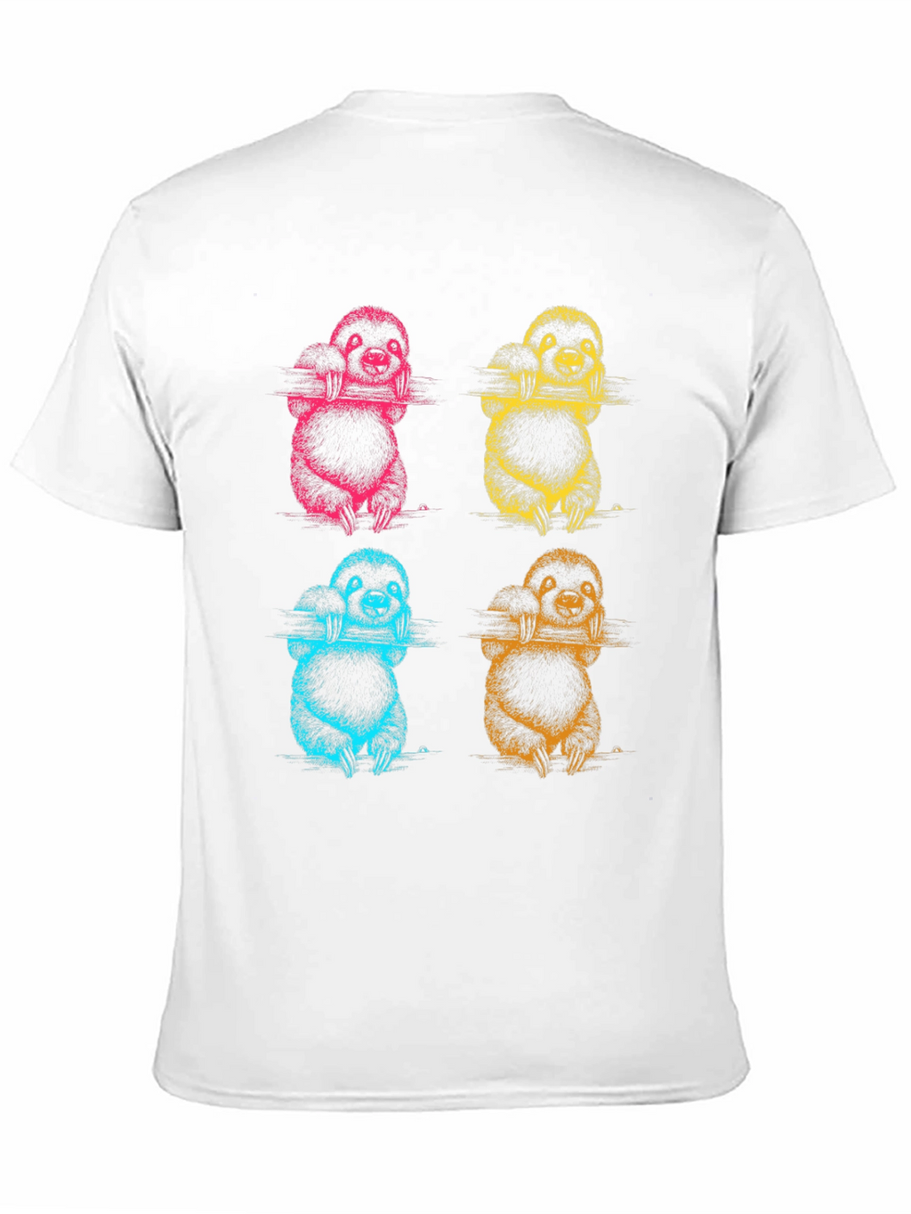 Sloth Pop Art T-Shirt - Fun Graphic Tee