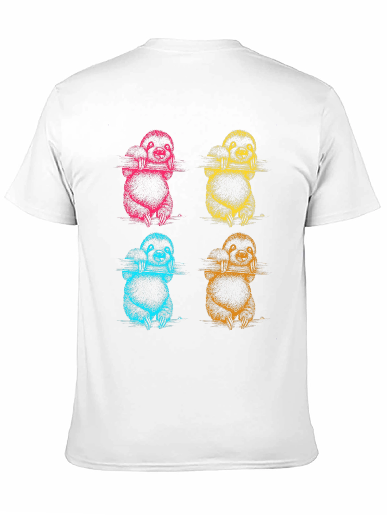 Sloth Pop Art T-Shirt - Fun Graphic Tee
