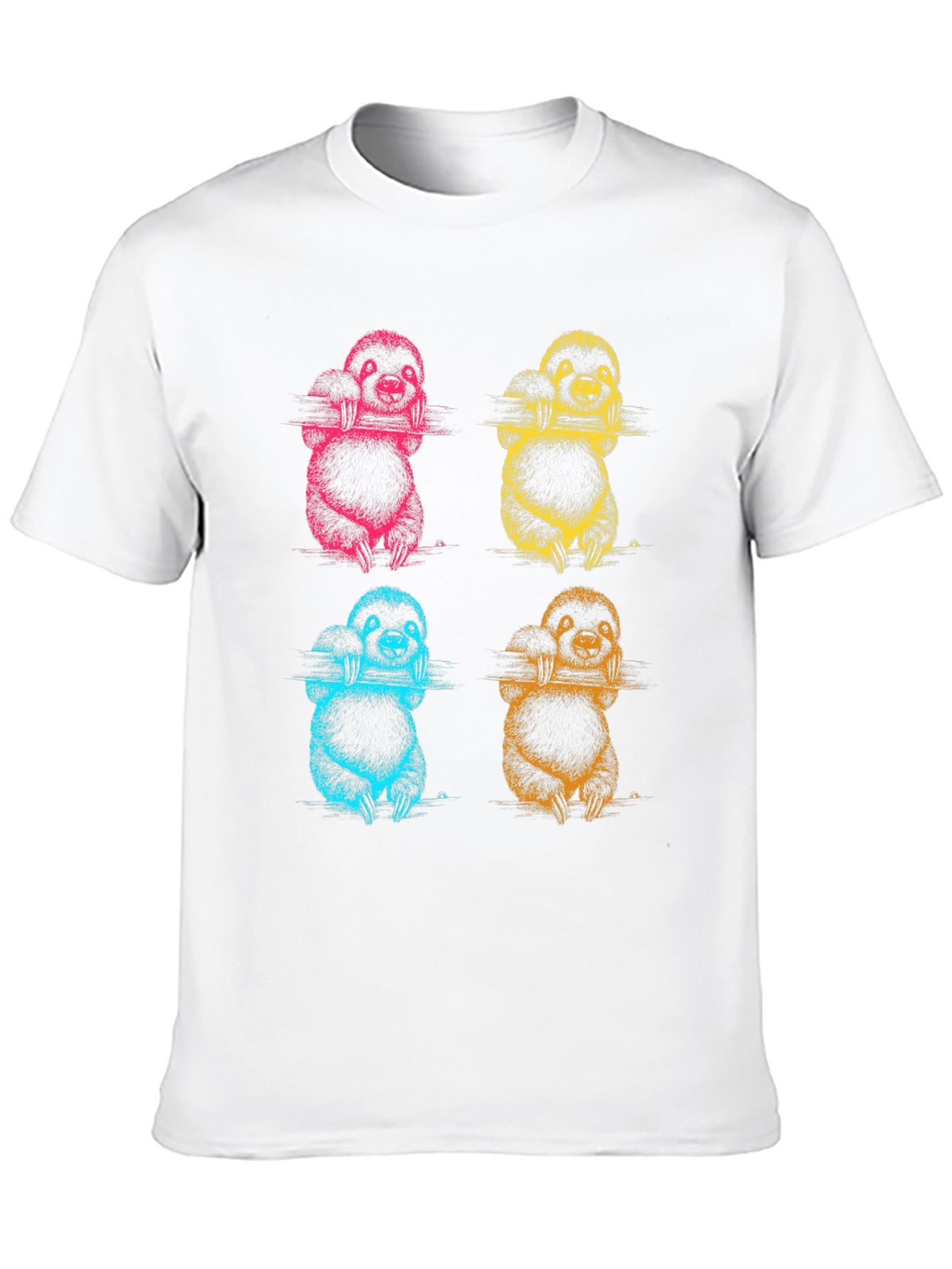 Sloth Pop Art T-Shirt - Fun Graphic Tee