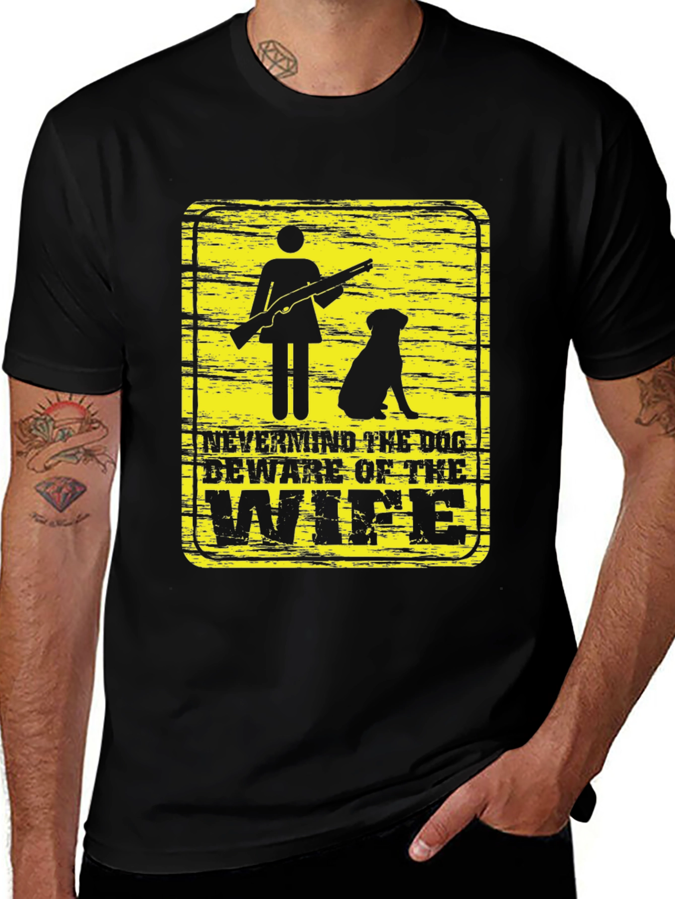 Beware of Wife Funny Graphic T-Shirt