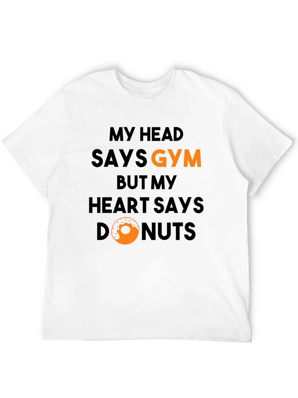 Gym vs Donuts Graphic T-Shirt