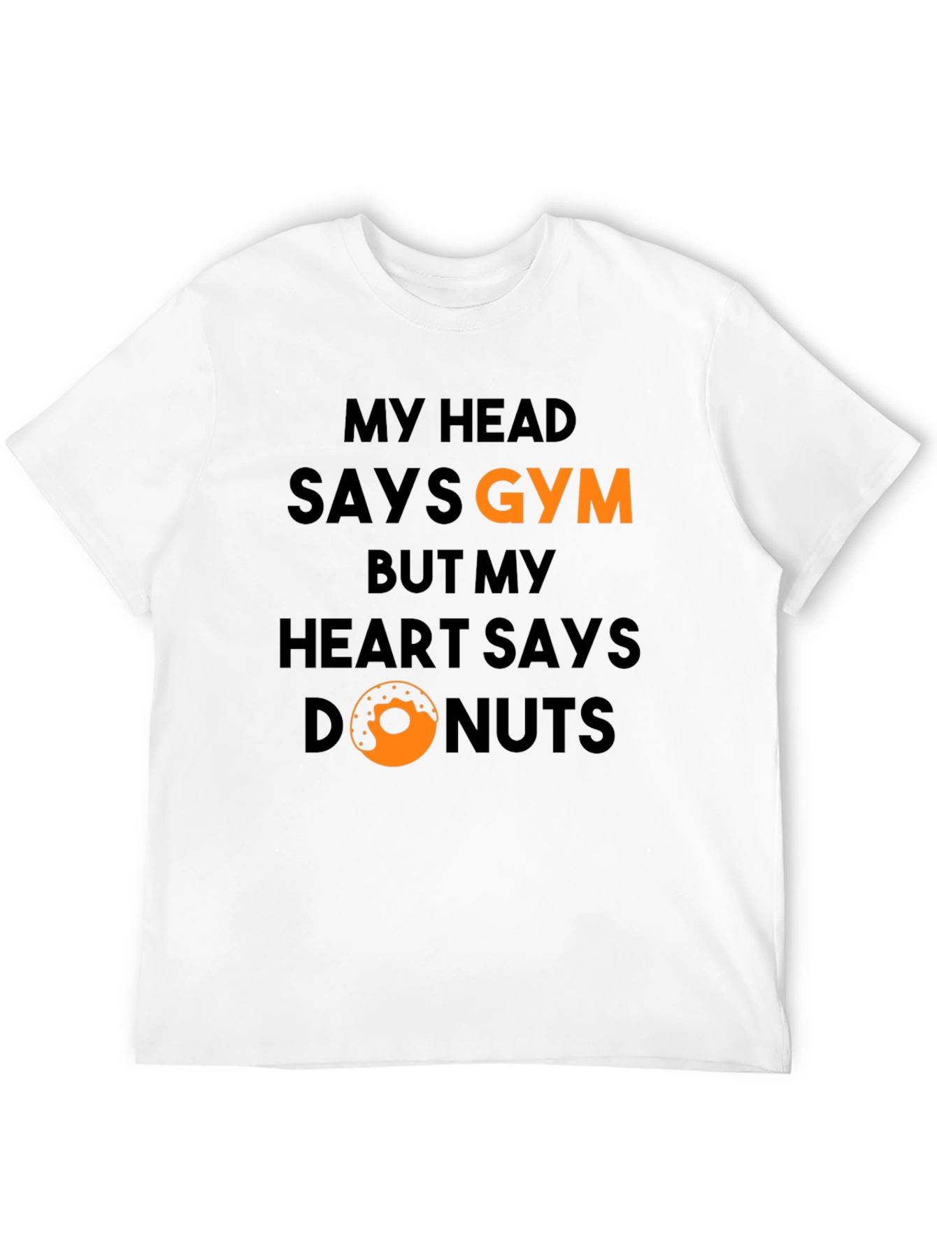 Gym vs Donuts Graphic T-Shirt