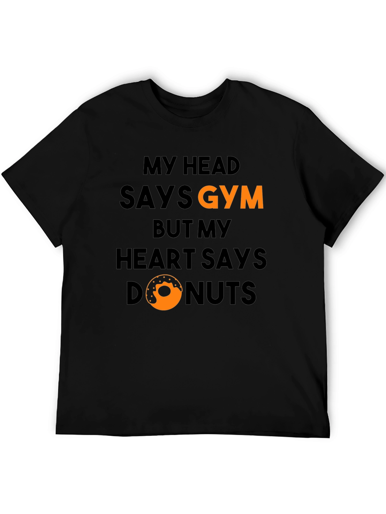 Gym vs Donuts Graphic T-Shirt