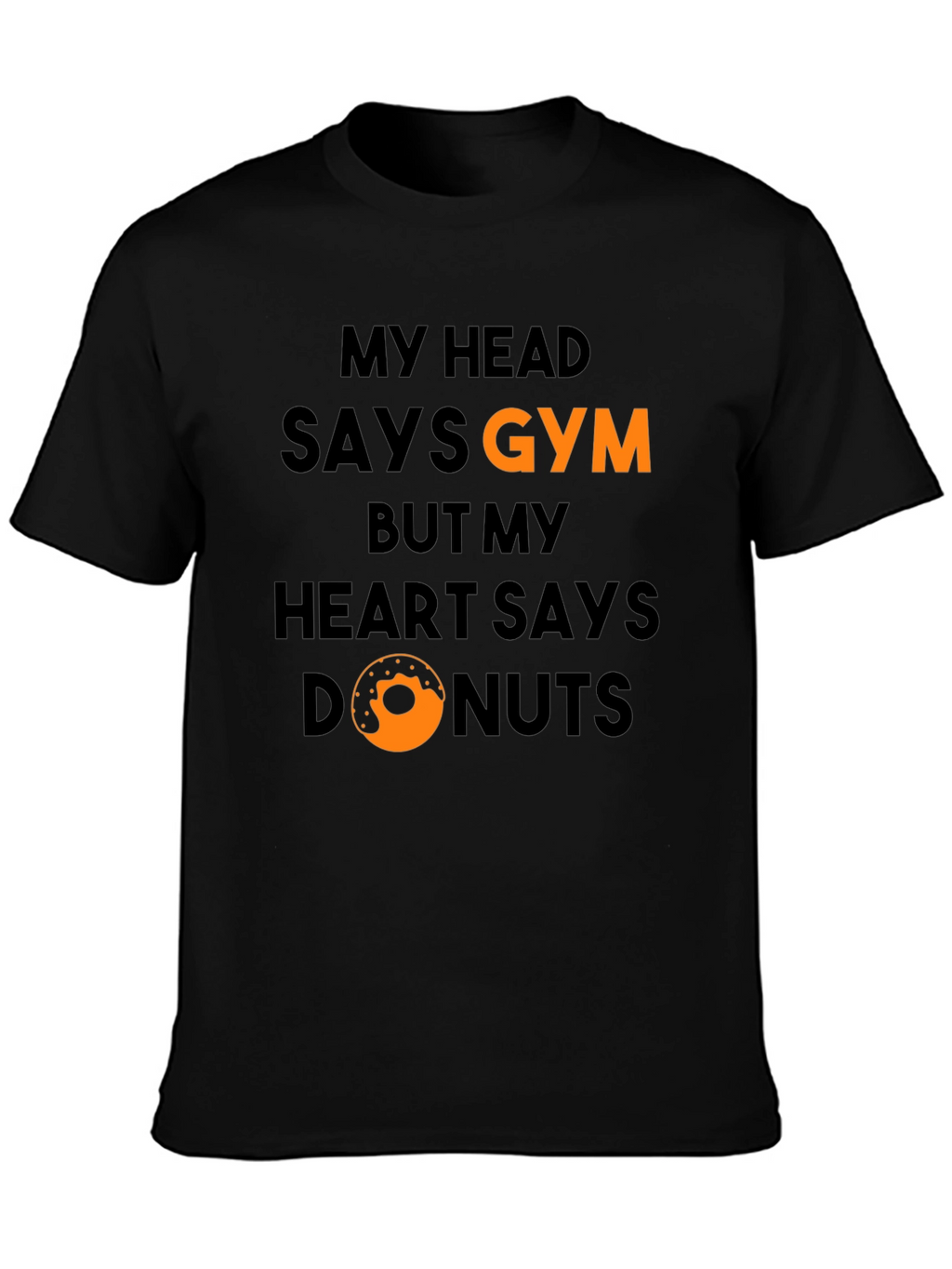 Gym vs Donuts Graphic T-Shirt