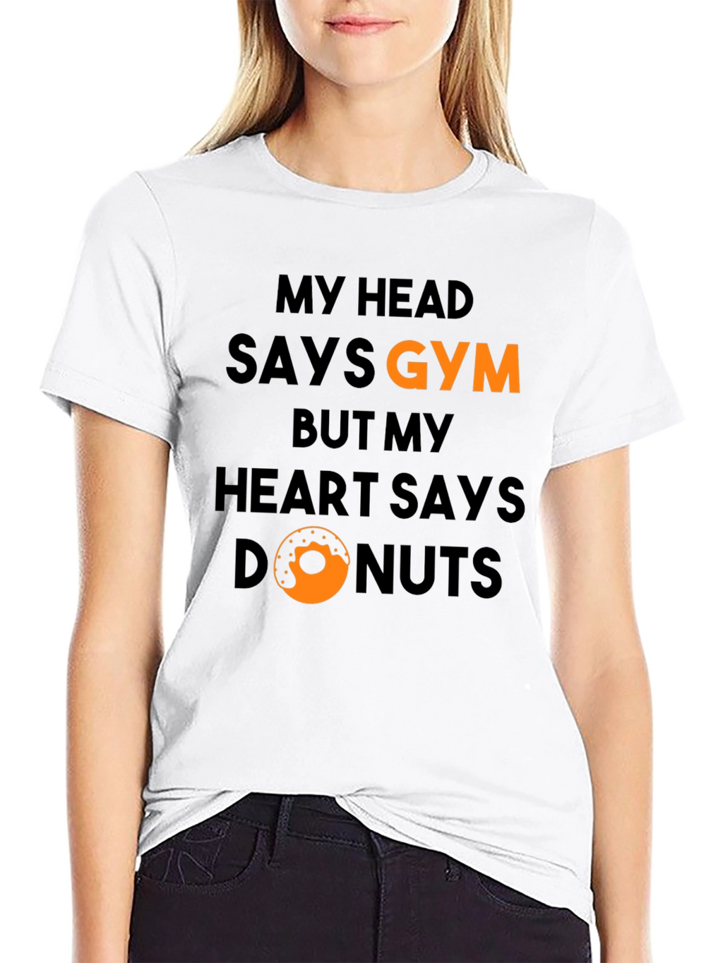 Gym vs Donuts Graphic T-Shirt