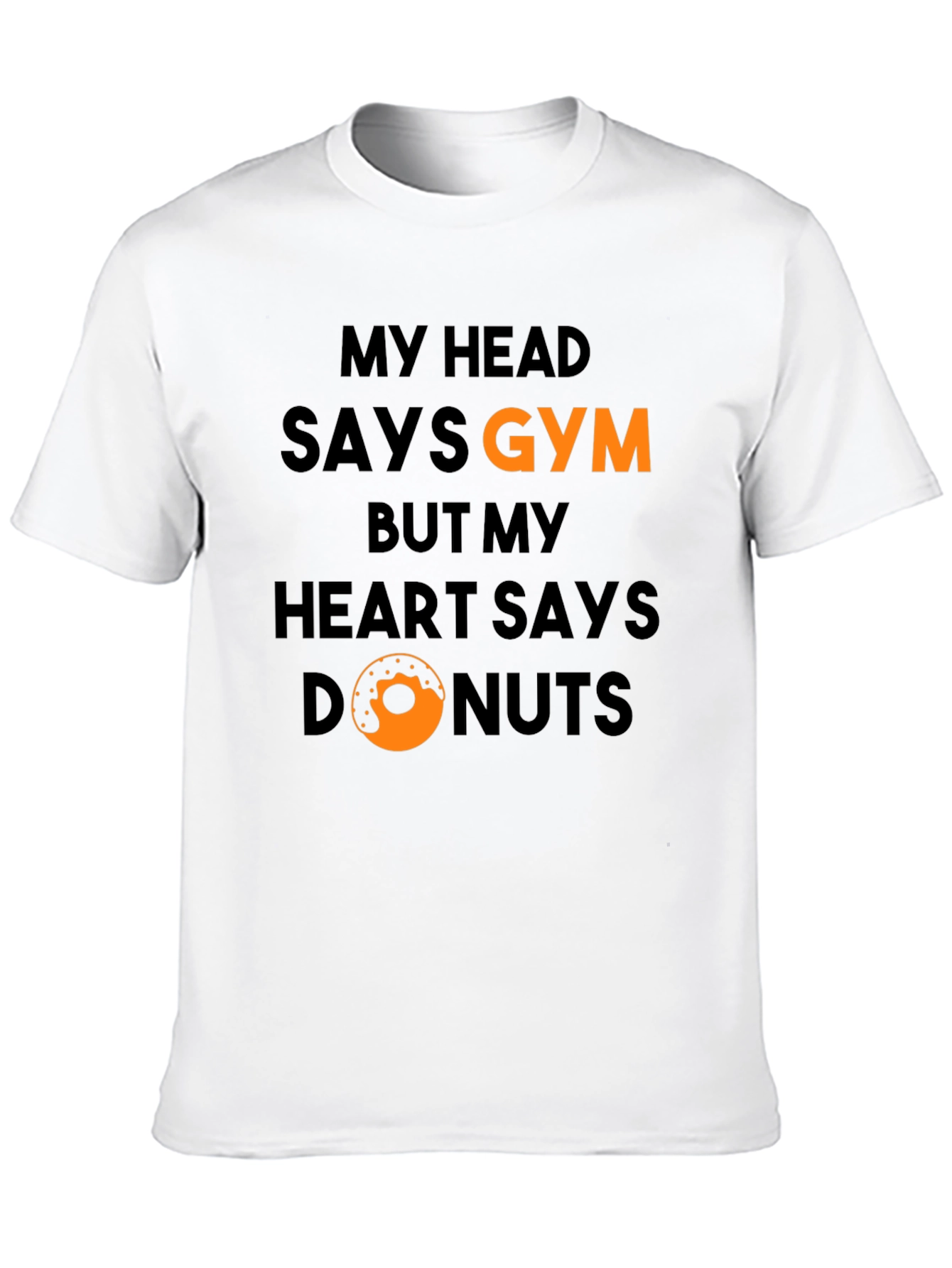 Gym vs Donuts Graphic T-Shirt