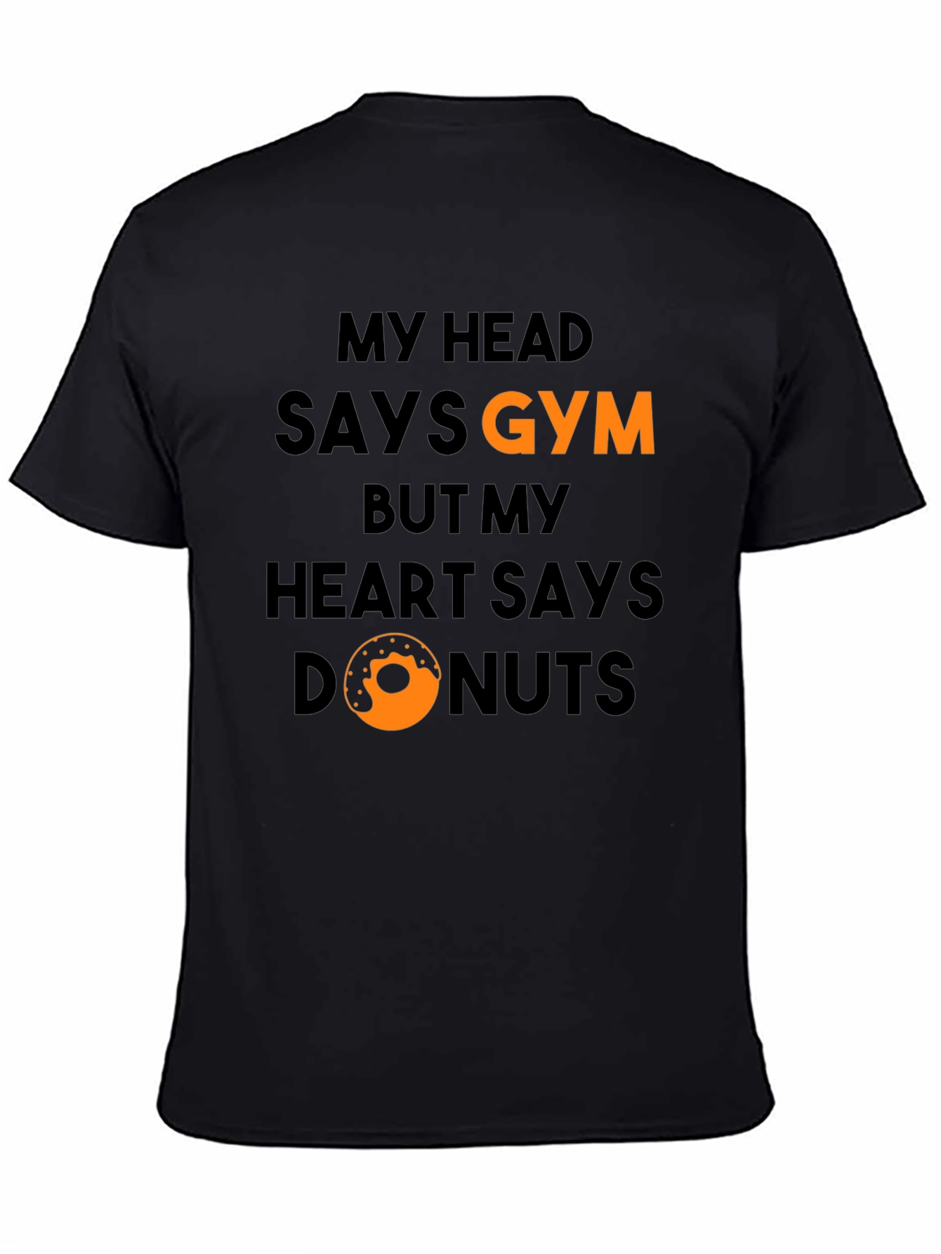 Gym vs Donuts Graphic T-Shirt