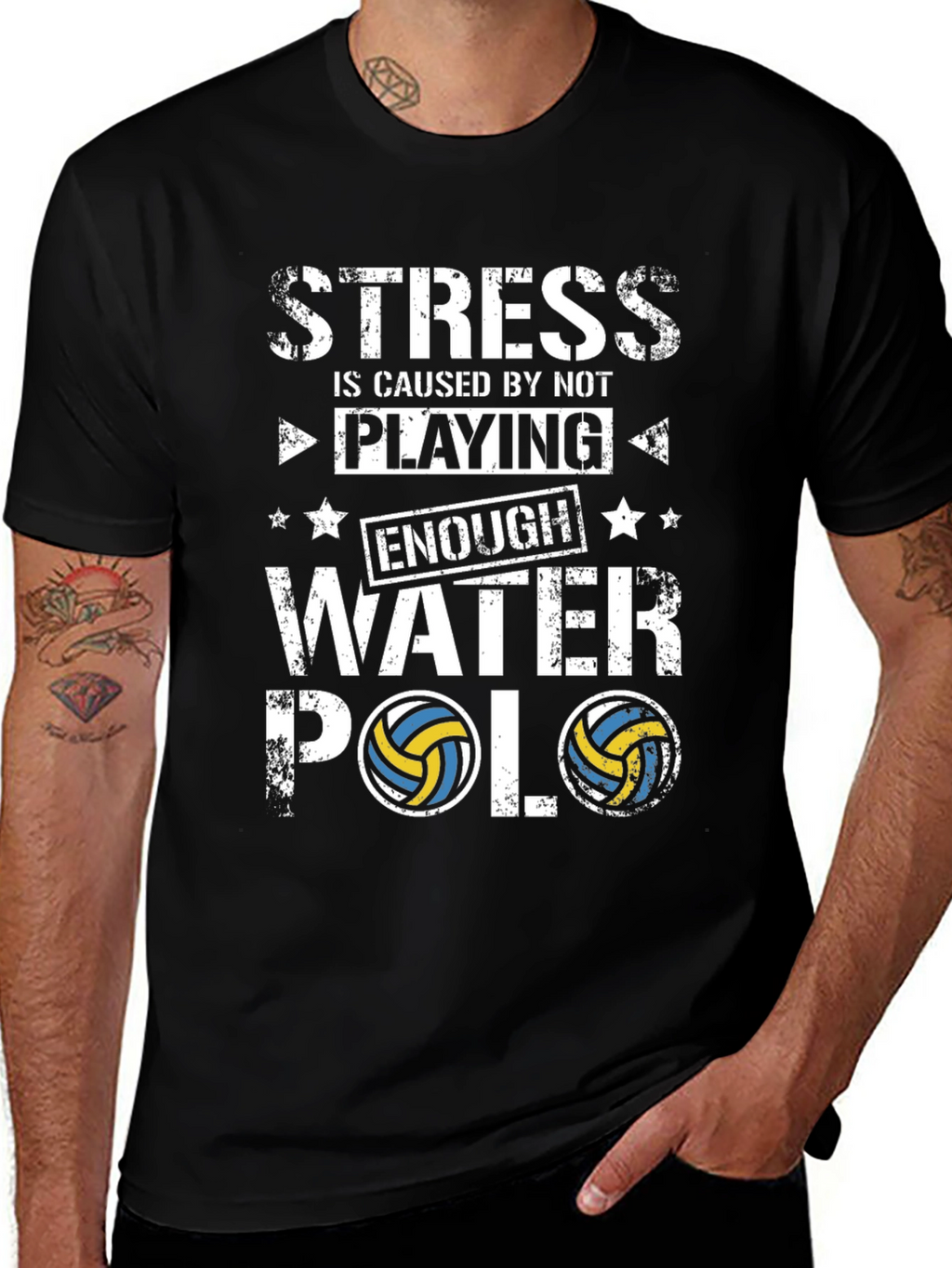 Stress Water Polo T-Shirt - Funny Player Tee