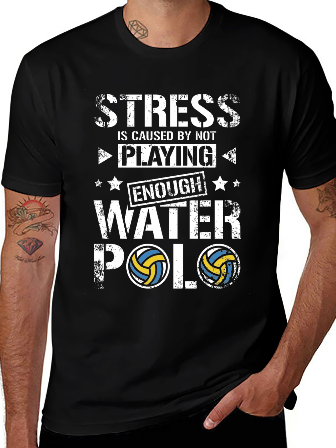 Stress Water Polo T-Shirt - Funny Player Tee