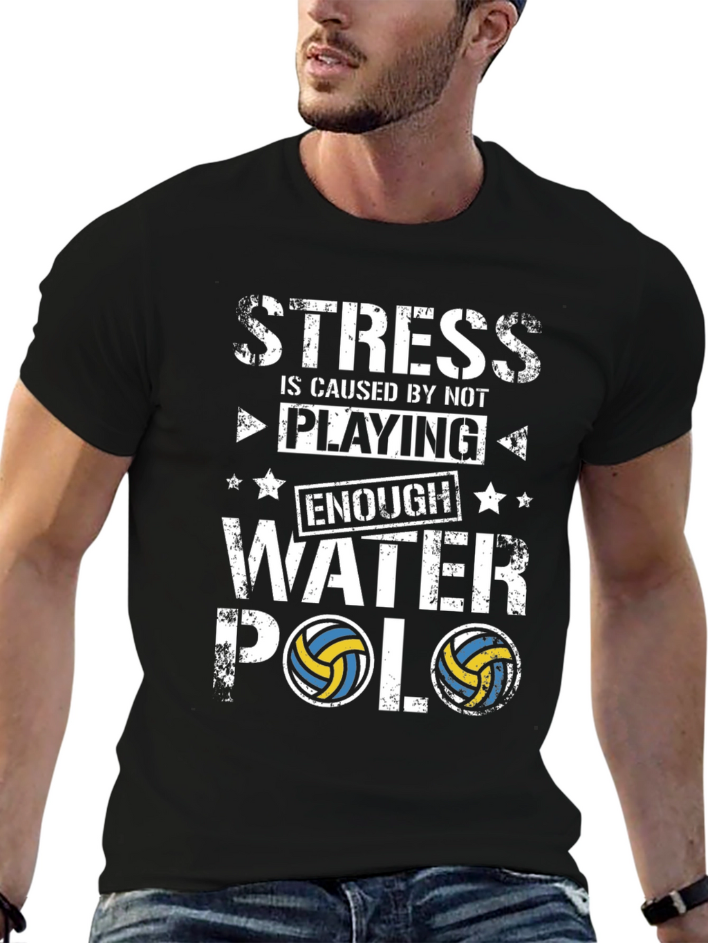 Stress Water Polo T-Shirt - Funny Player Tee