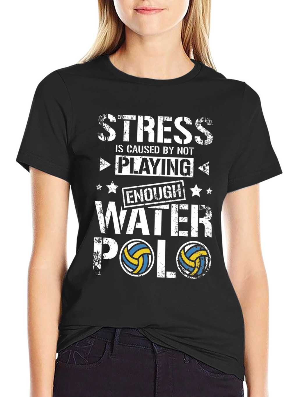 Stress Water Polo T-Shirt - Funny Player Tee