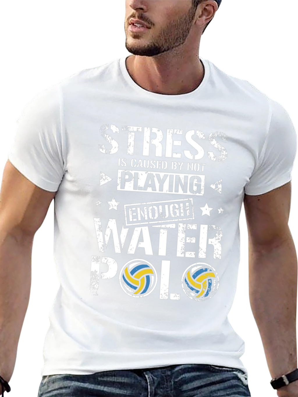 Stress Water Polo T-Shirt - Funny Player Tee