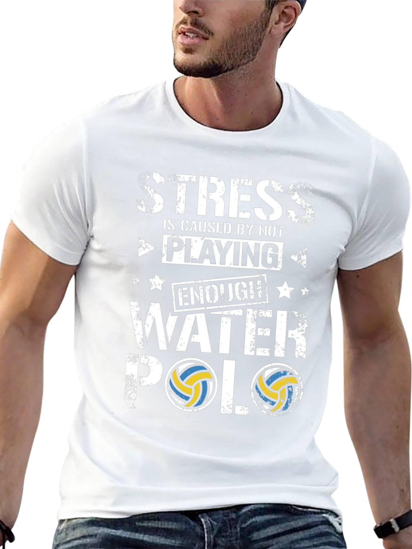Stress Water Polo T-Shirt - Funny Player Tee