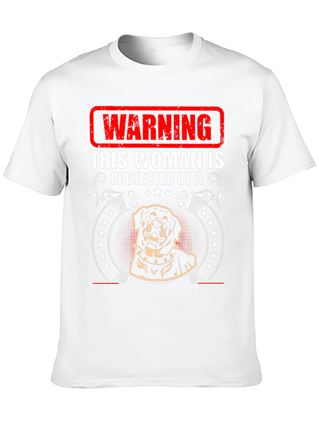 Warning Protected By Rottweiler T-Shirt