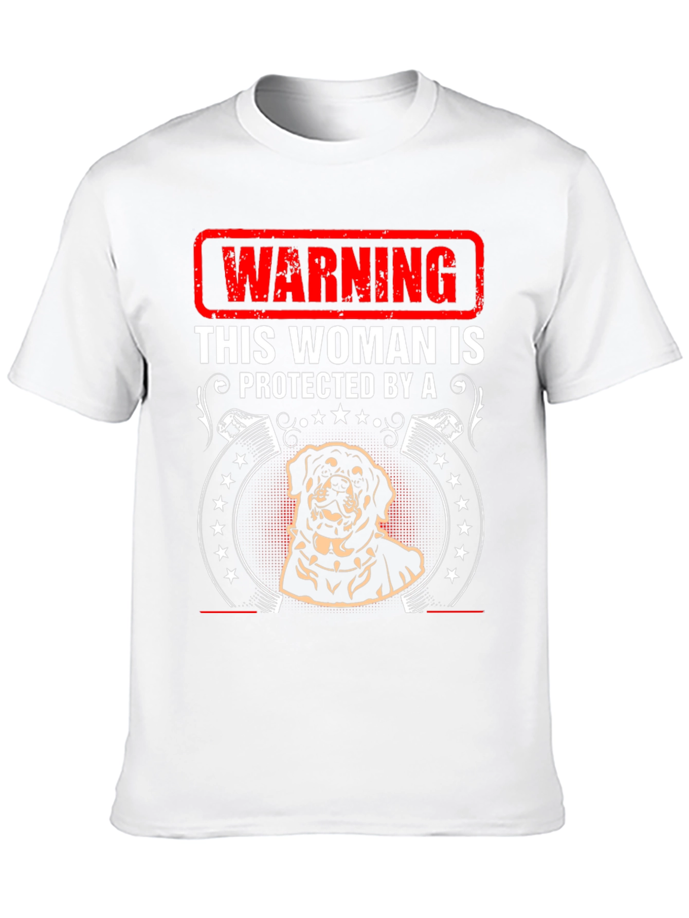 Warning Protected By Rottweiler T-Shirt