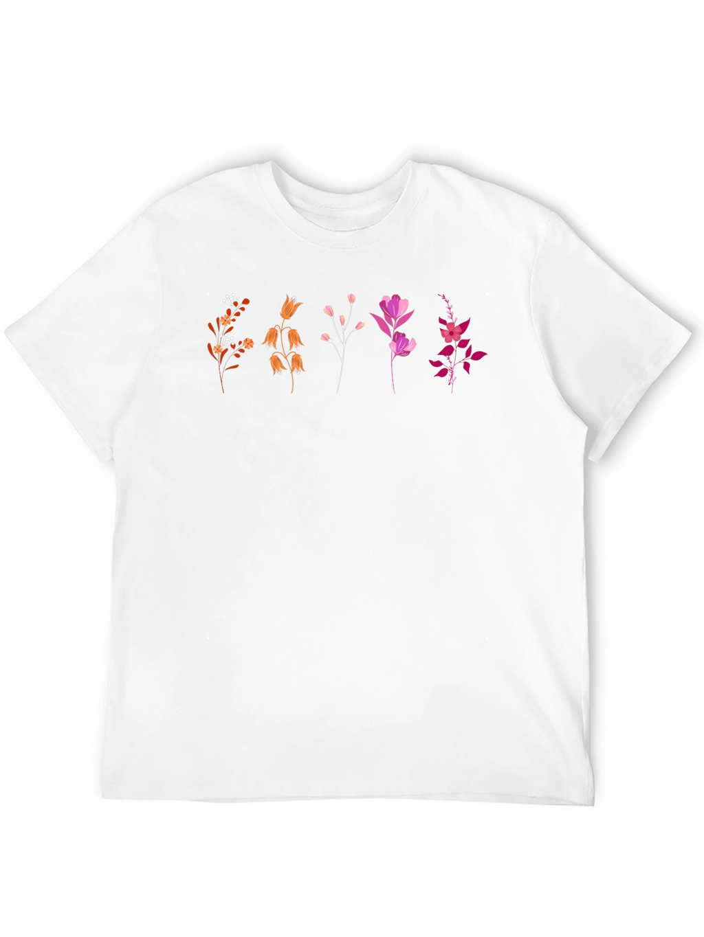 Floral Graphic Tee - Stylish Unisex Black T-Shirt