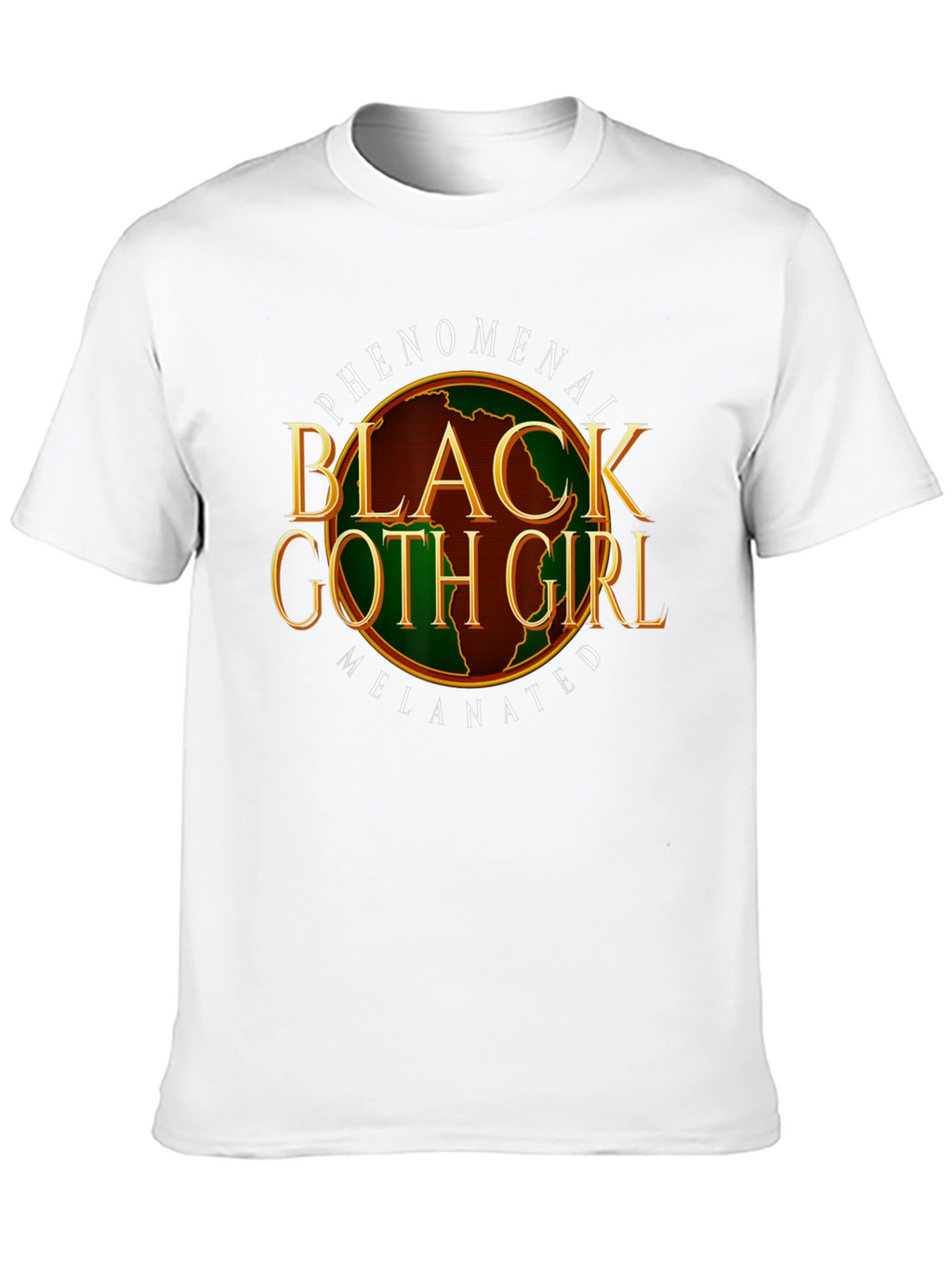 Phenomenal Black Goth Girl Melenated T-Shirt