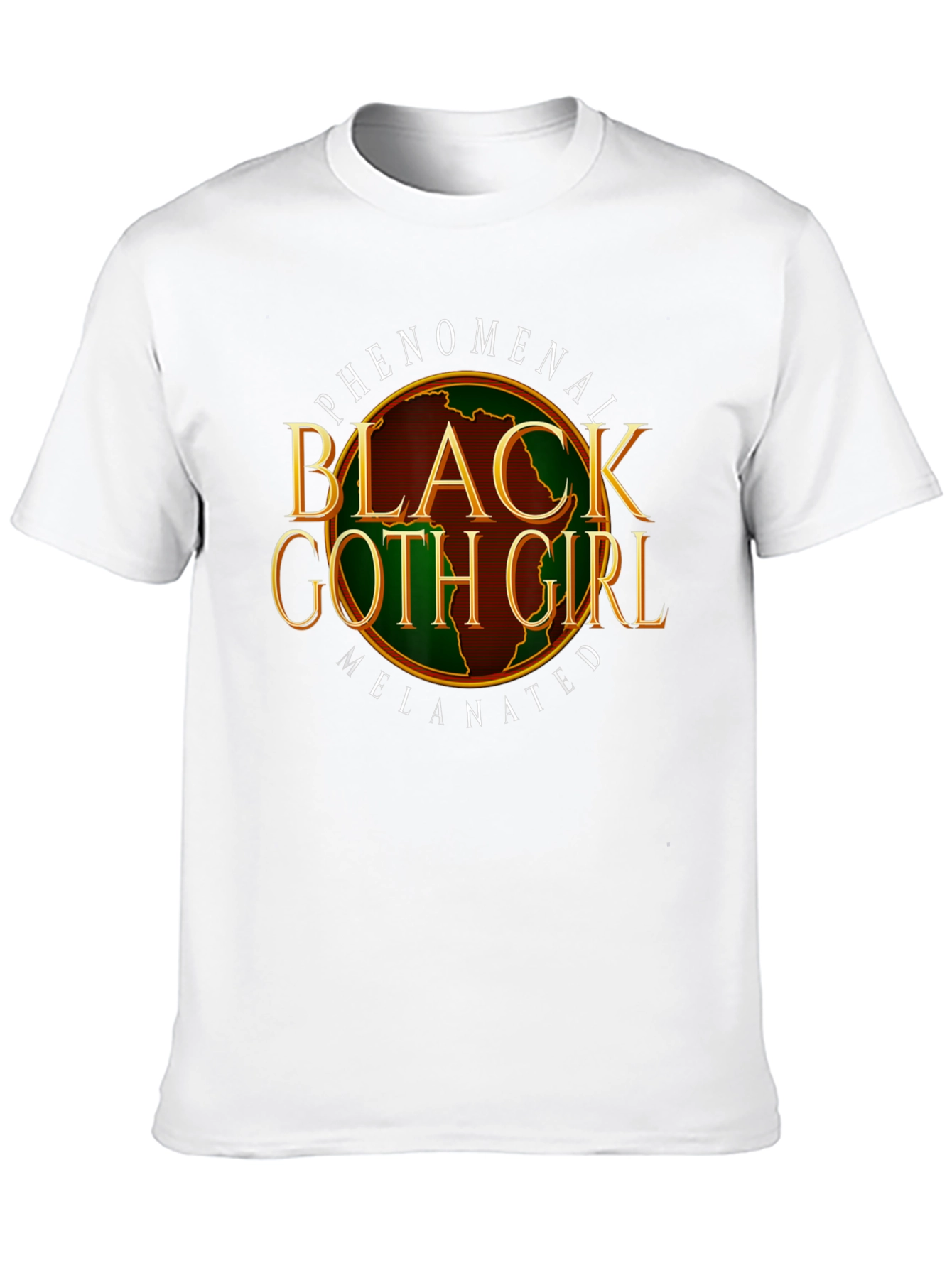 Phenomenal Black Goth Girl Melenated T-Shirt