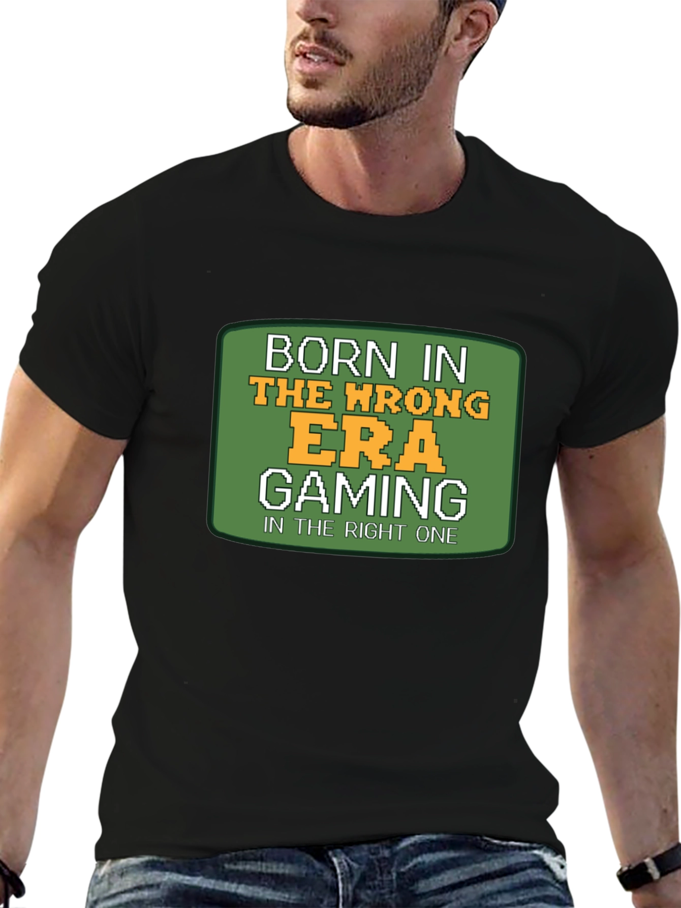 Retro Gamer T-Shirt - Born In The Wrong Era
