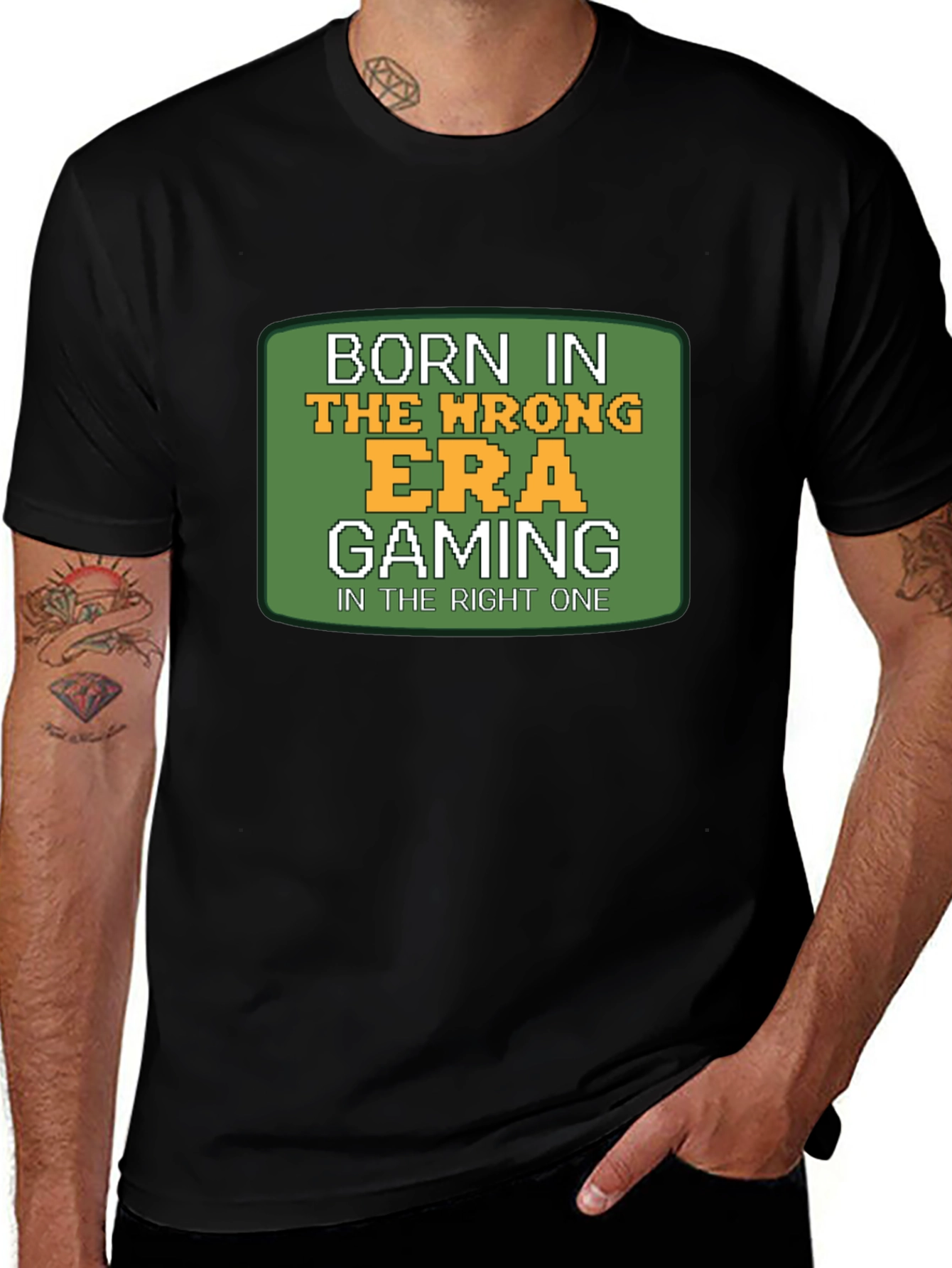 Retro Gamer T-Shirt - Born In The Wrong Era