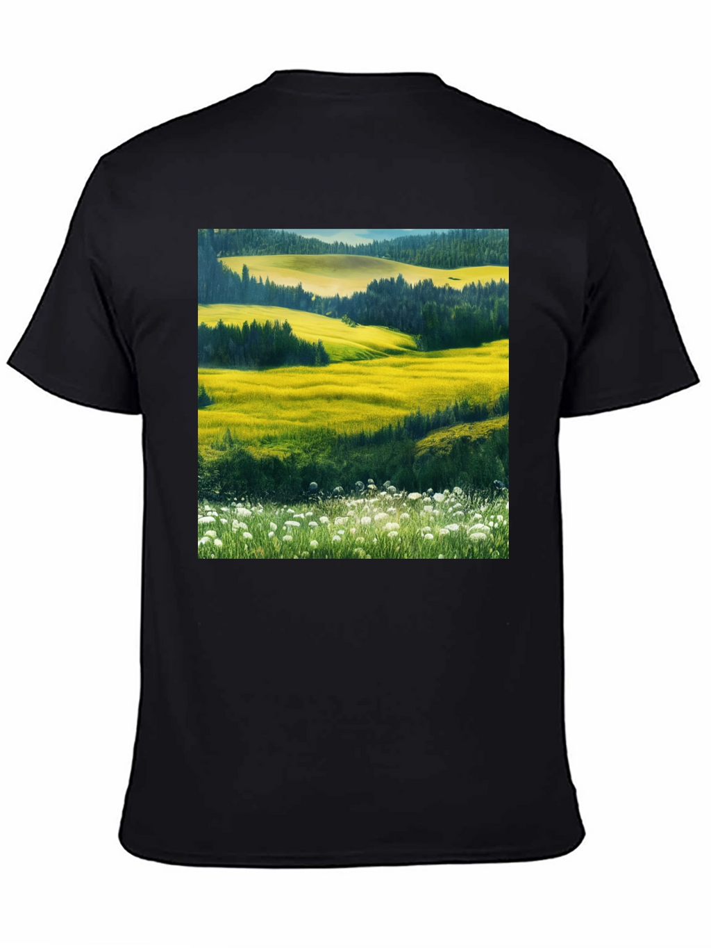 Vibrant Landscape Graphic T-Shirt