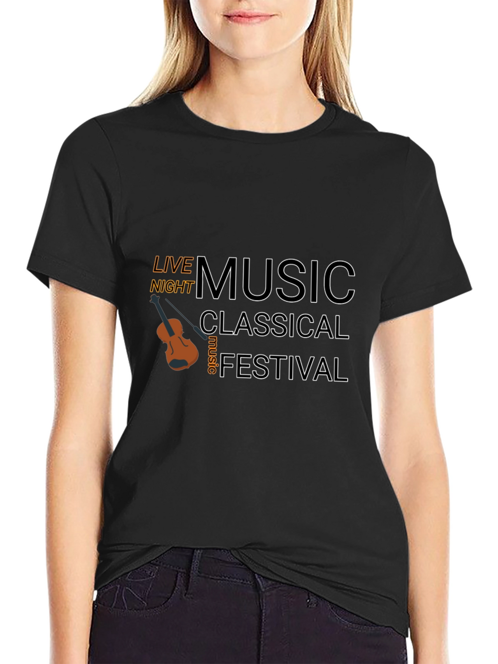 Live Music Festival Black T-Shirt