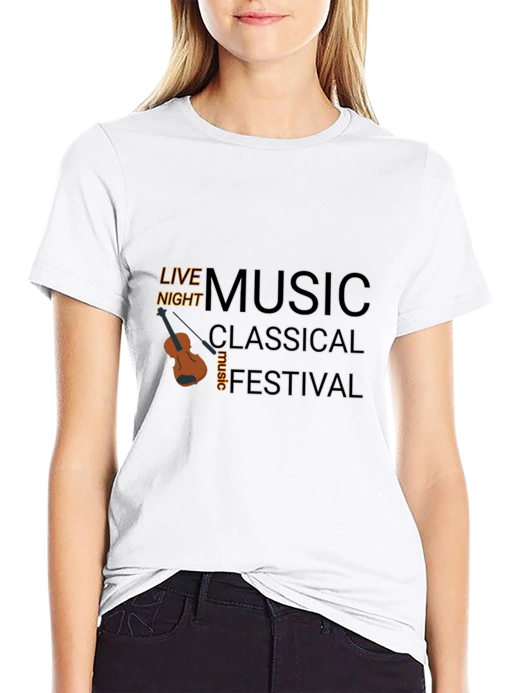 Live Music Festival Black T-Shirt