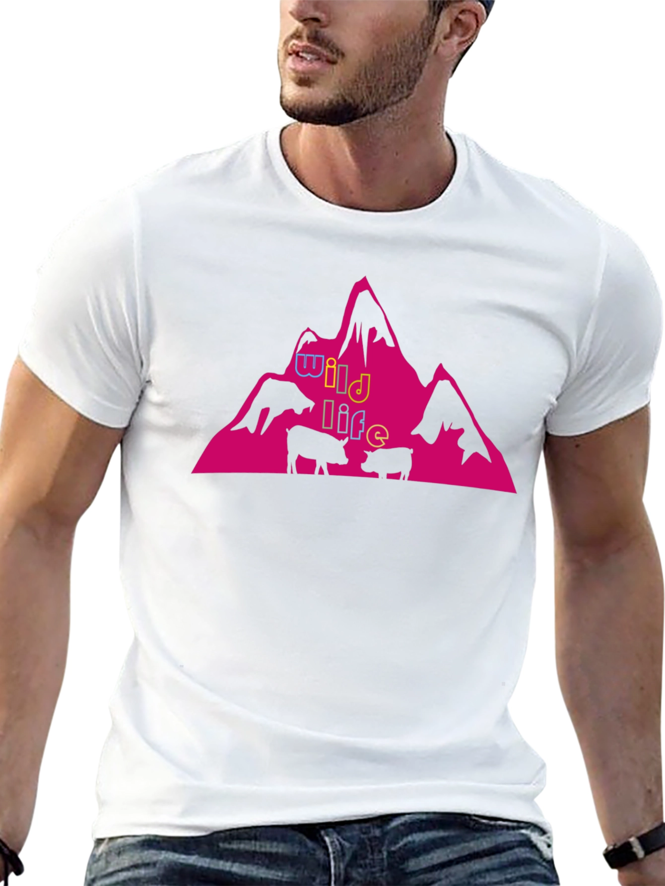 Wildlife Mountain Graphic Tee