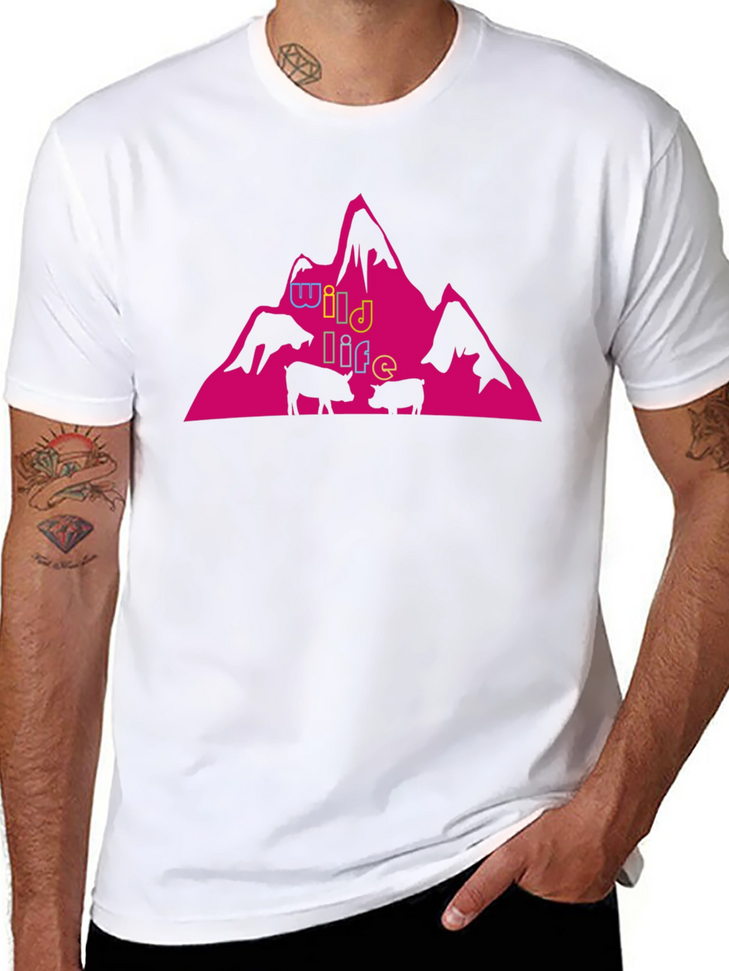 Wildlife Mountain Graphic Tee