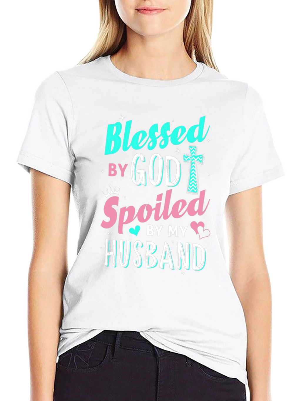 Blessed by God Spoiled by Husband T-Shirt