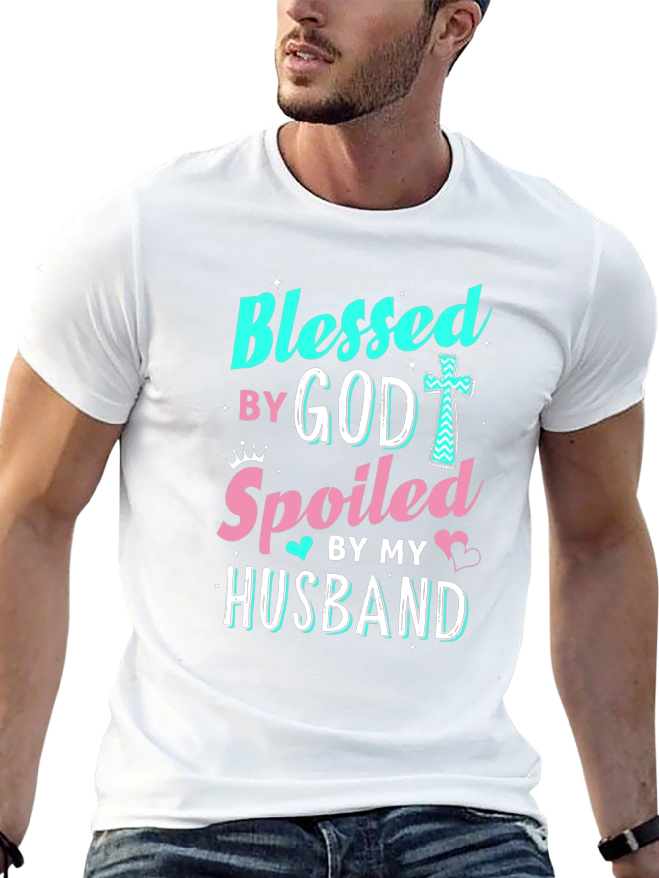 Blessed by God Spoiled by Husband T-Shirt