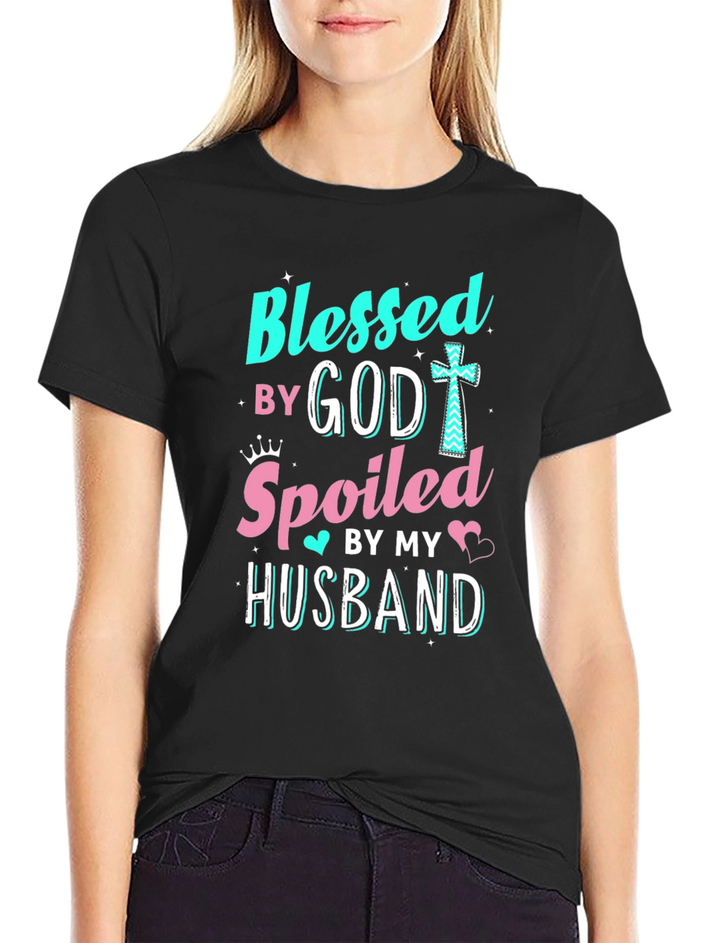 Blessed by God Spoiled by Husband T-Shirt