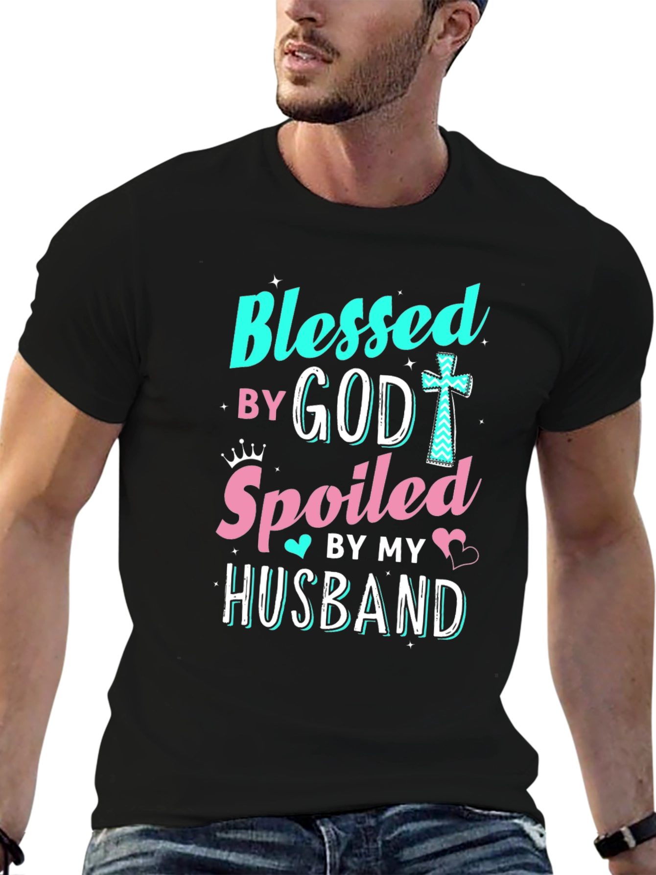 Blessed by God Spoiled by Husband T-Shirt