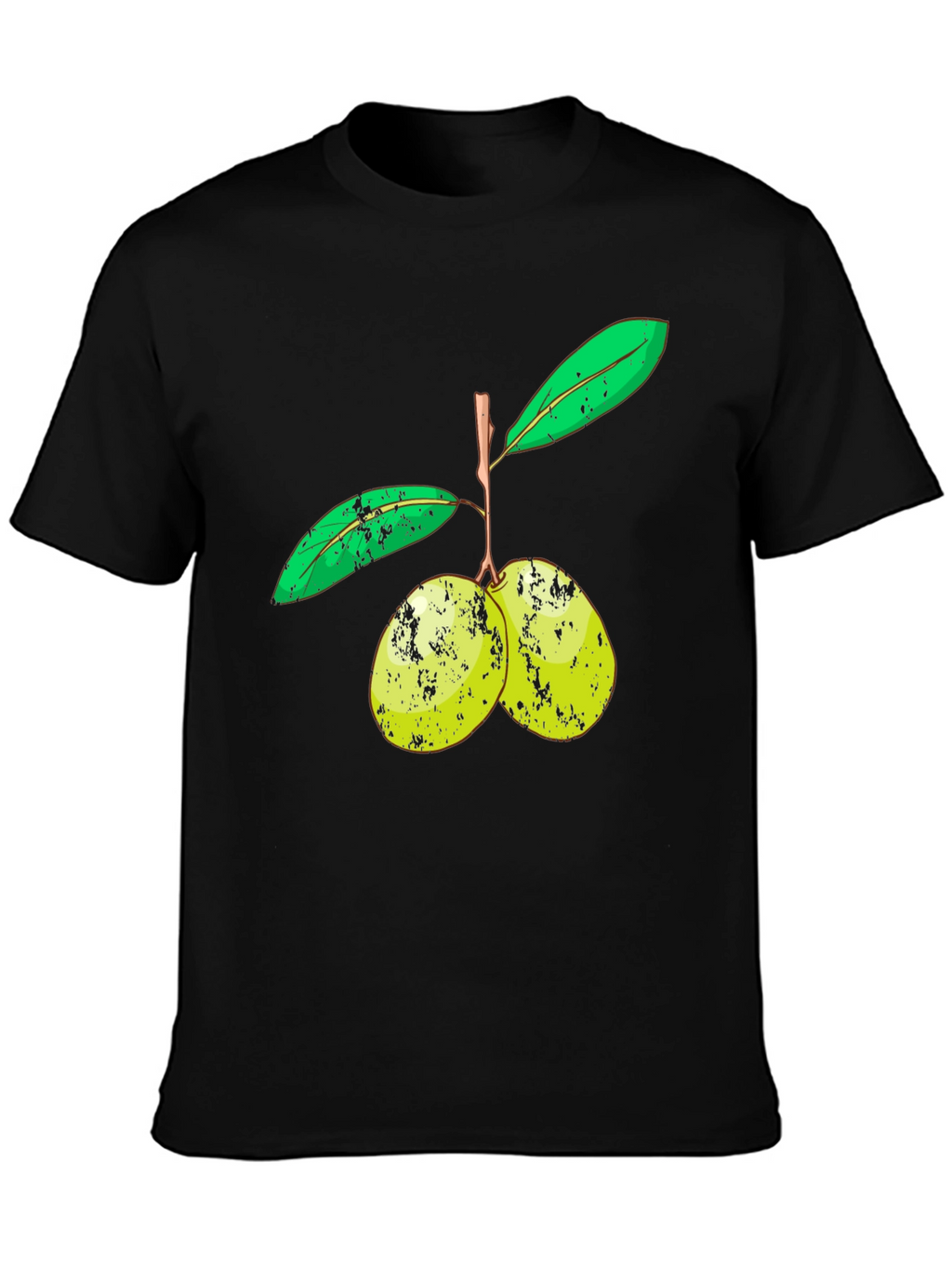 Olive Branch Graphic Tee - Unisex Black T-Shirt