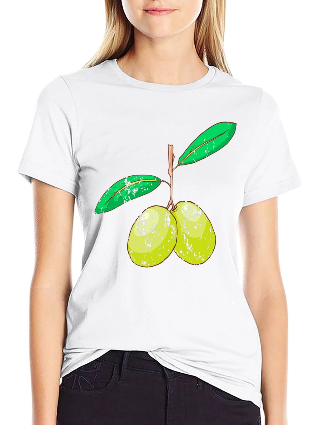 Olive Branch Graphic Tee - Unisex Black T-Shirt