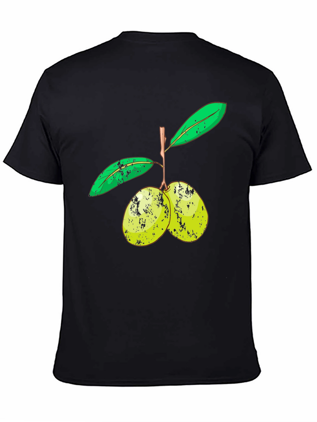 Olive Branch Graphic Tee - Unisex Black T-Shirt