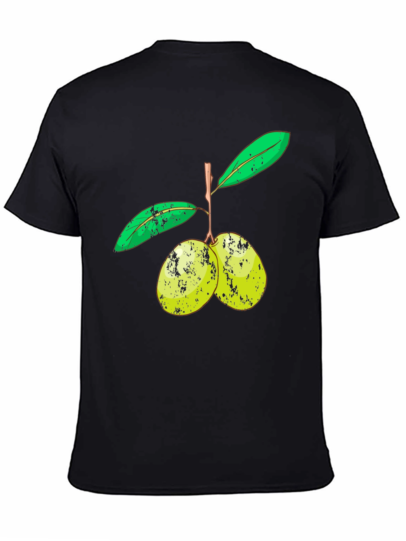 Olive Branch Graphic Tee - Unisex Black T-Shirt