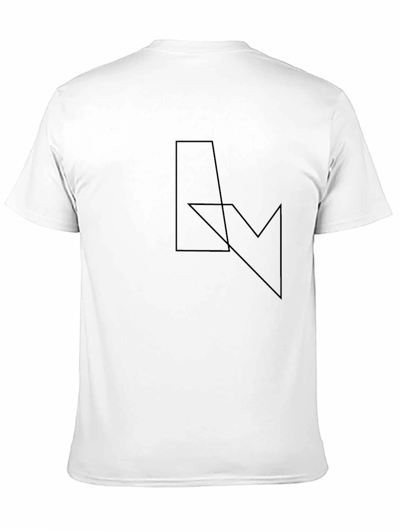 Minimalist Geometric Black T-Shirt