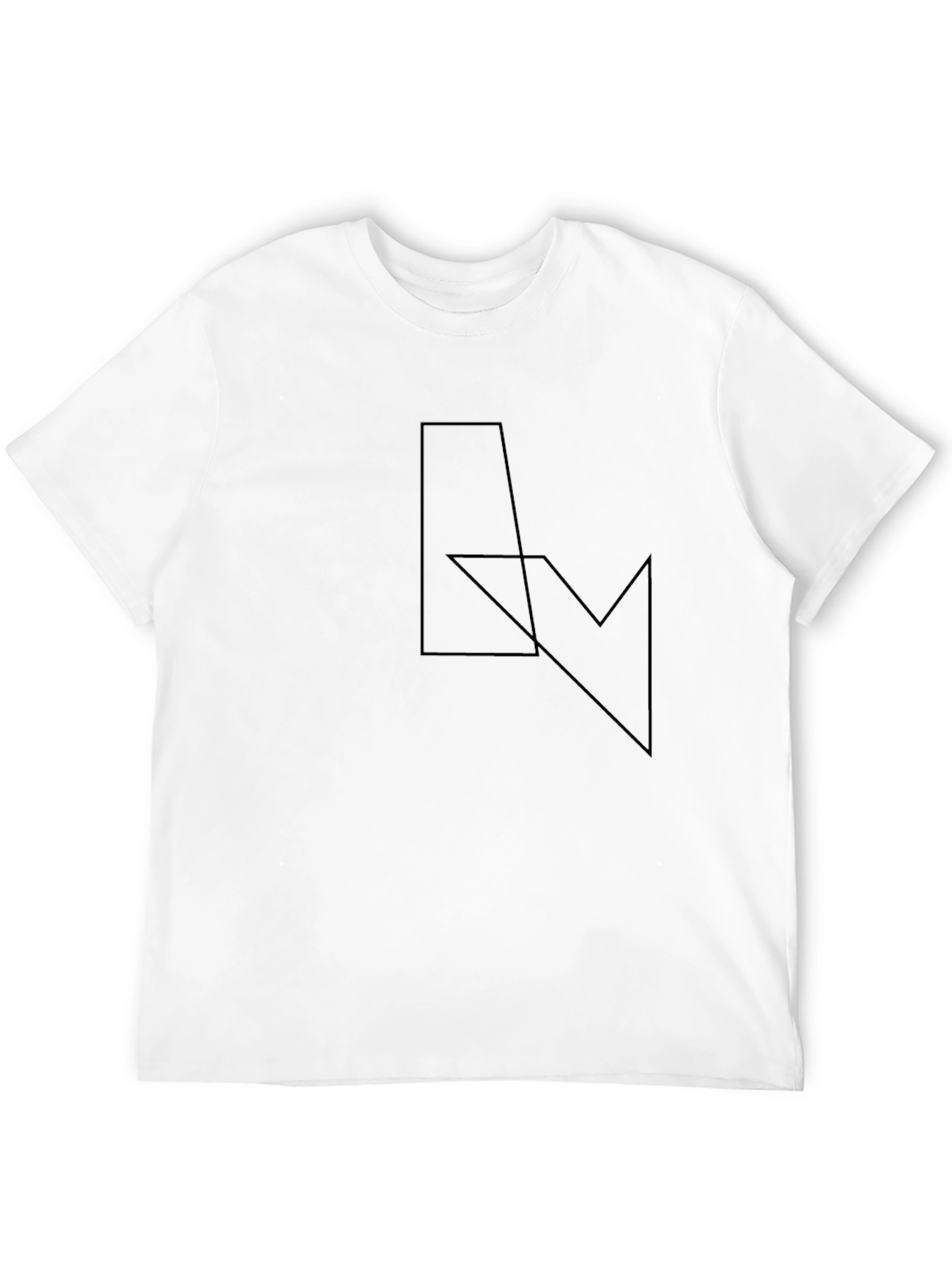 Minimalist Geometric Black T-Shirt