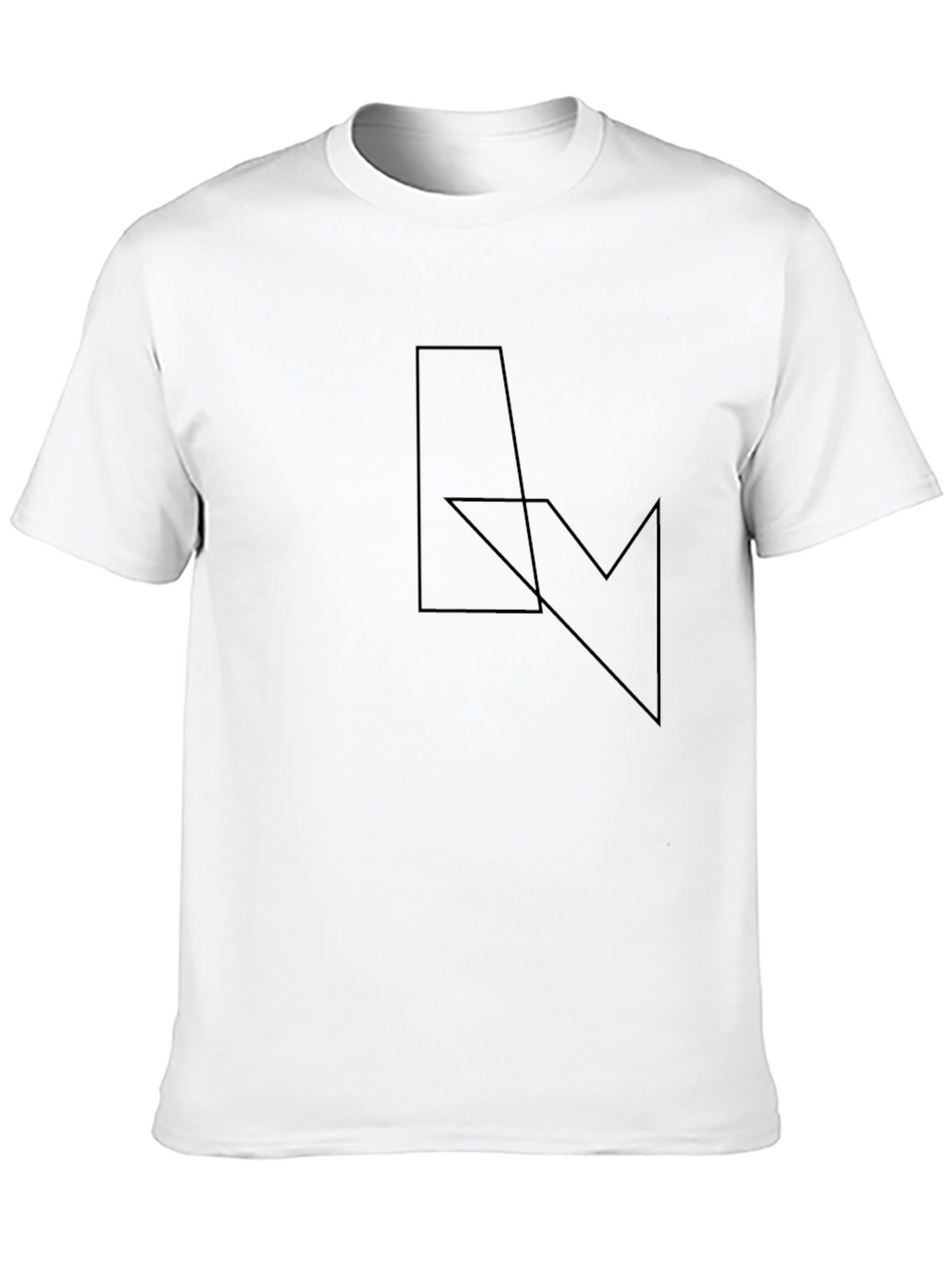 Minimalist Geometric Black T-Shirt