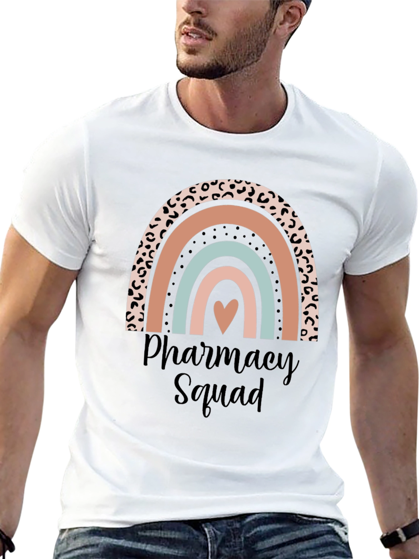 Pharmacy Squad Rainbow Heart T-Shirt