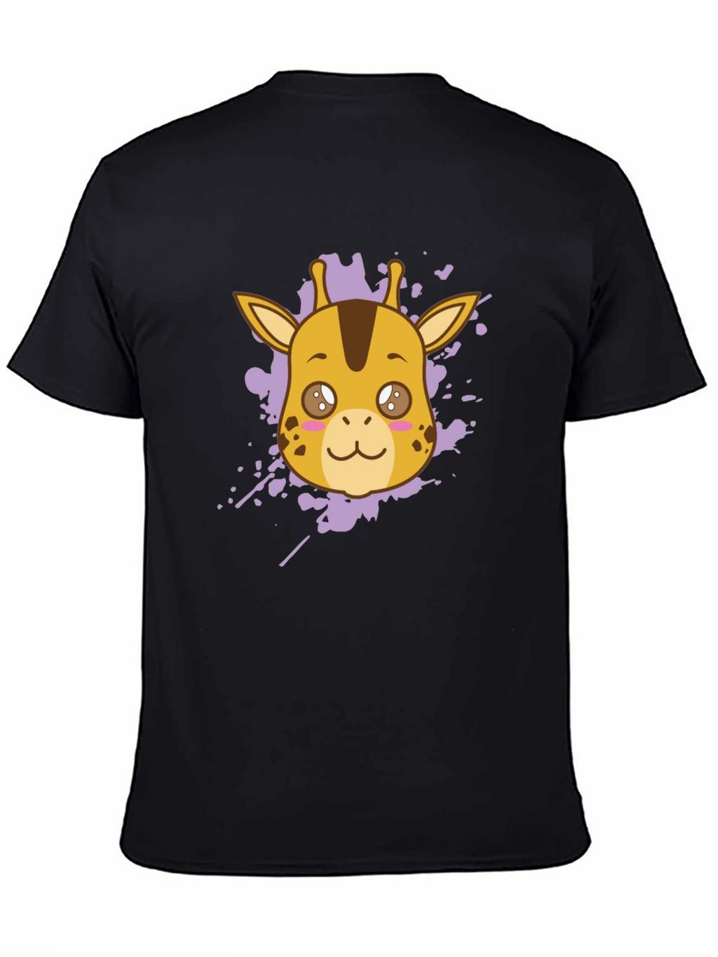 Giraffe Graphic Tee - Stylish Black T-Shirt