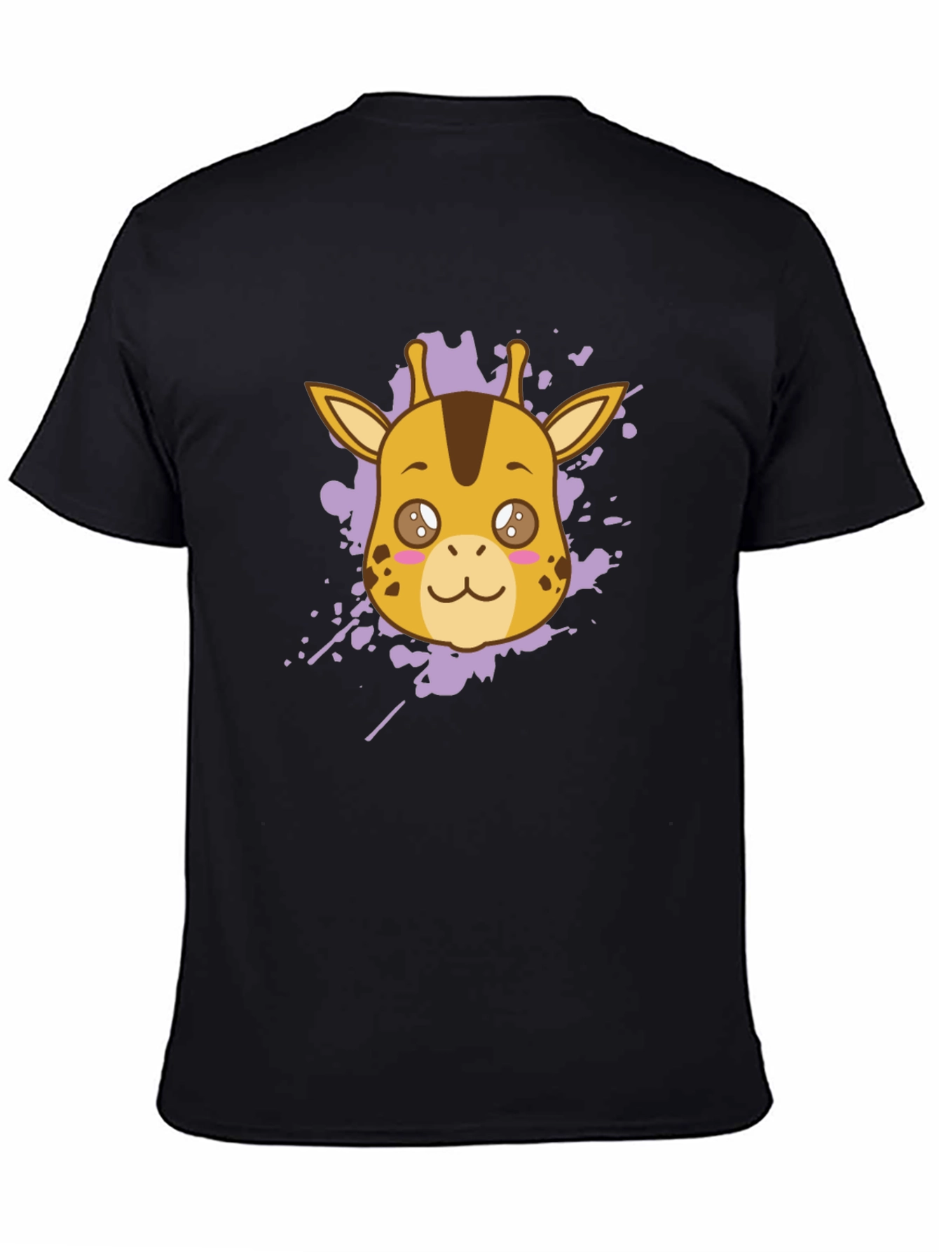 Giraffe Graphic Tee - Stylish Black T-Shirt