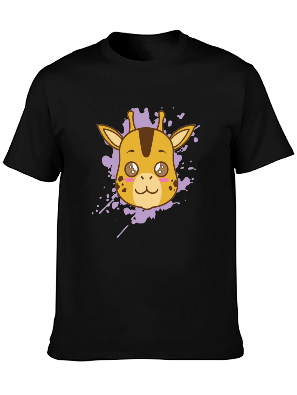 Giraffe Graphic Tee - Stylish Black T-Shirt