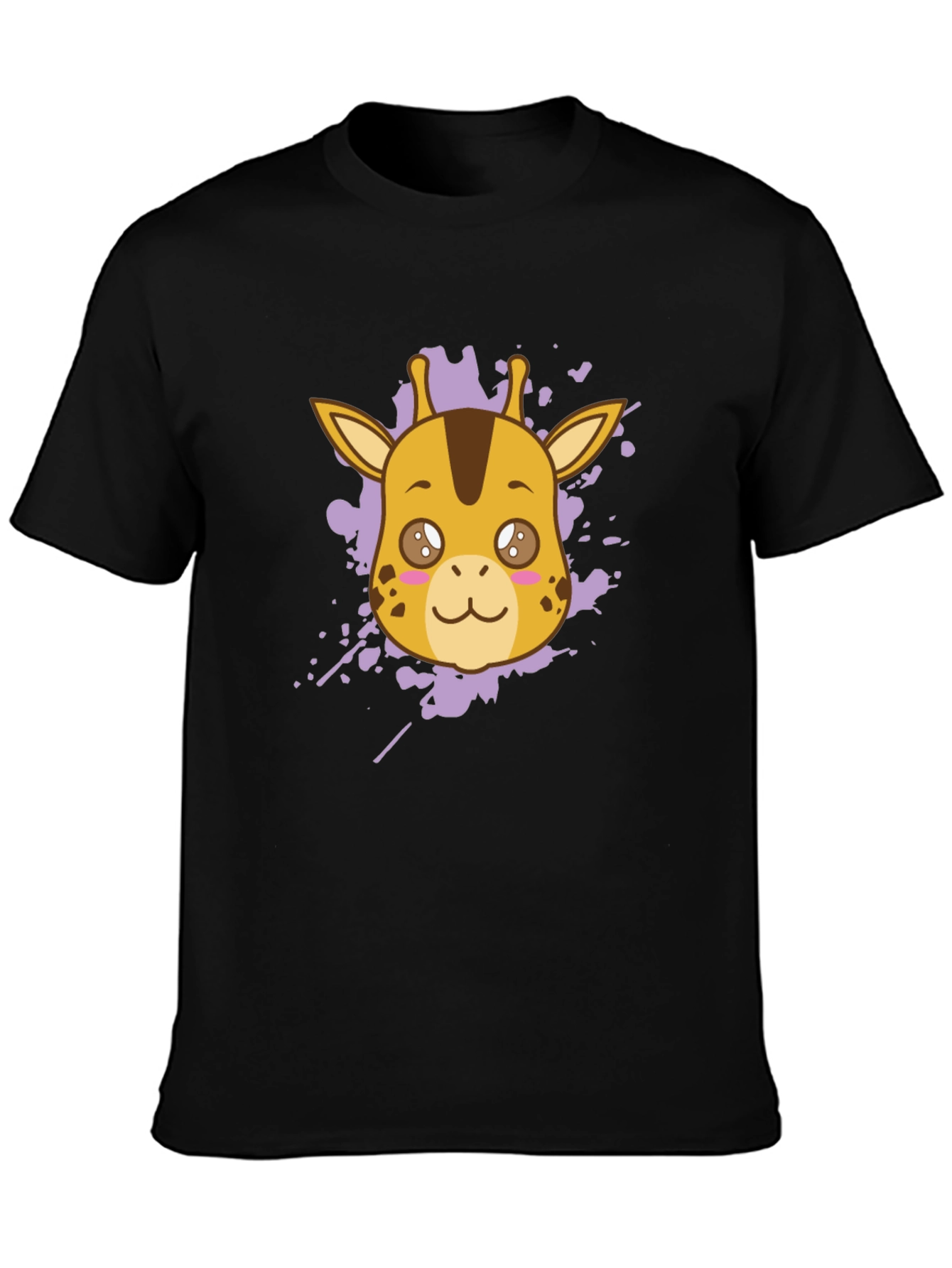 Giraffe Graphic Tee - Stylish Black T-Shirt