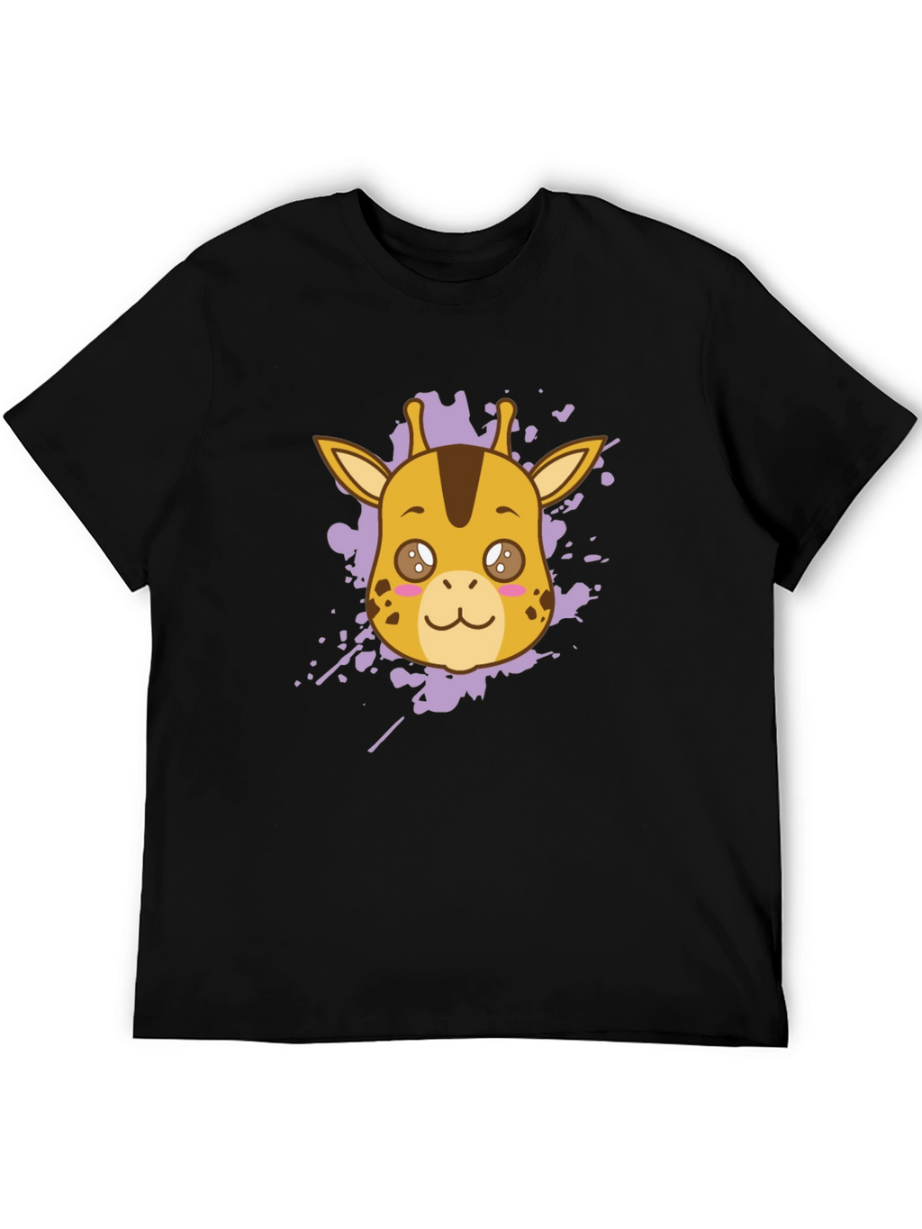 Giraffe Graphic Tee - Stylish Black T-Shirt