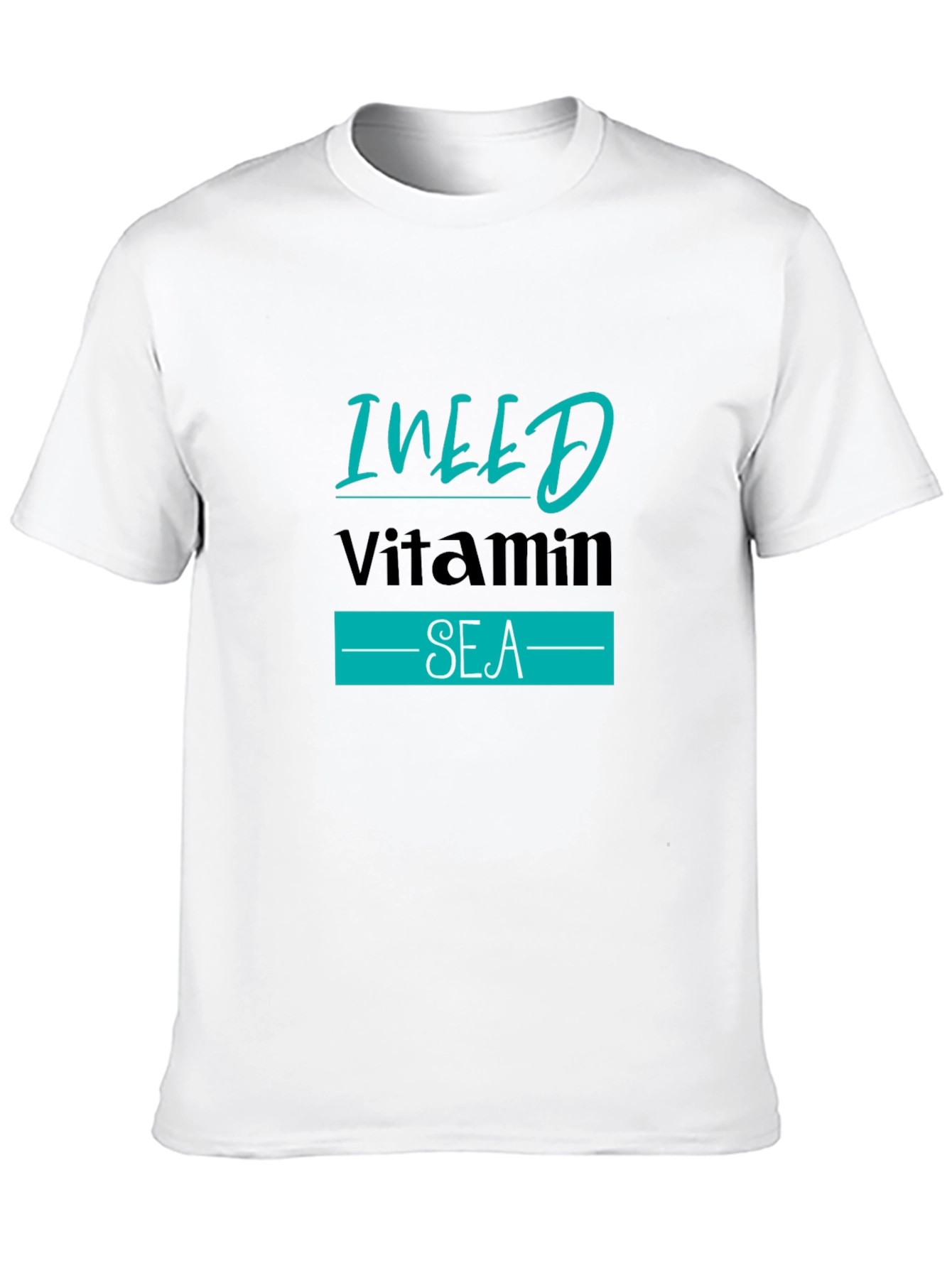 I NEED Vitamin SEA Black T-Shirt