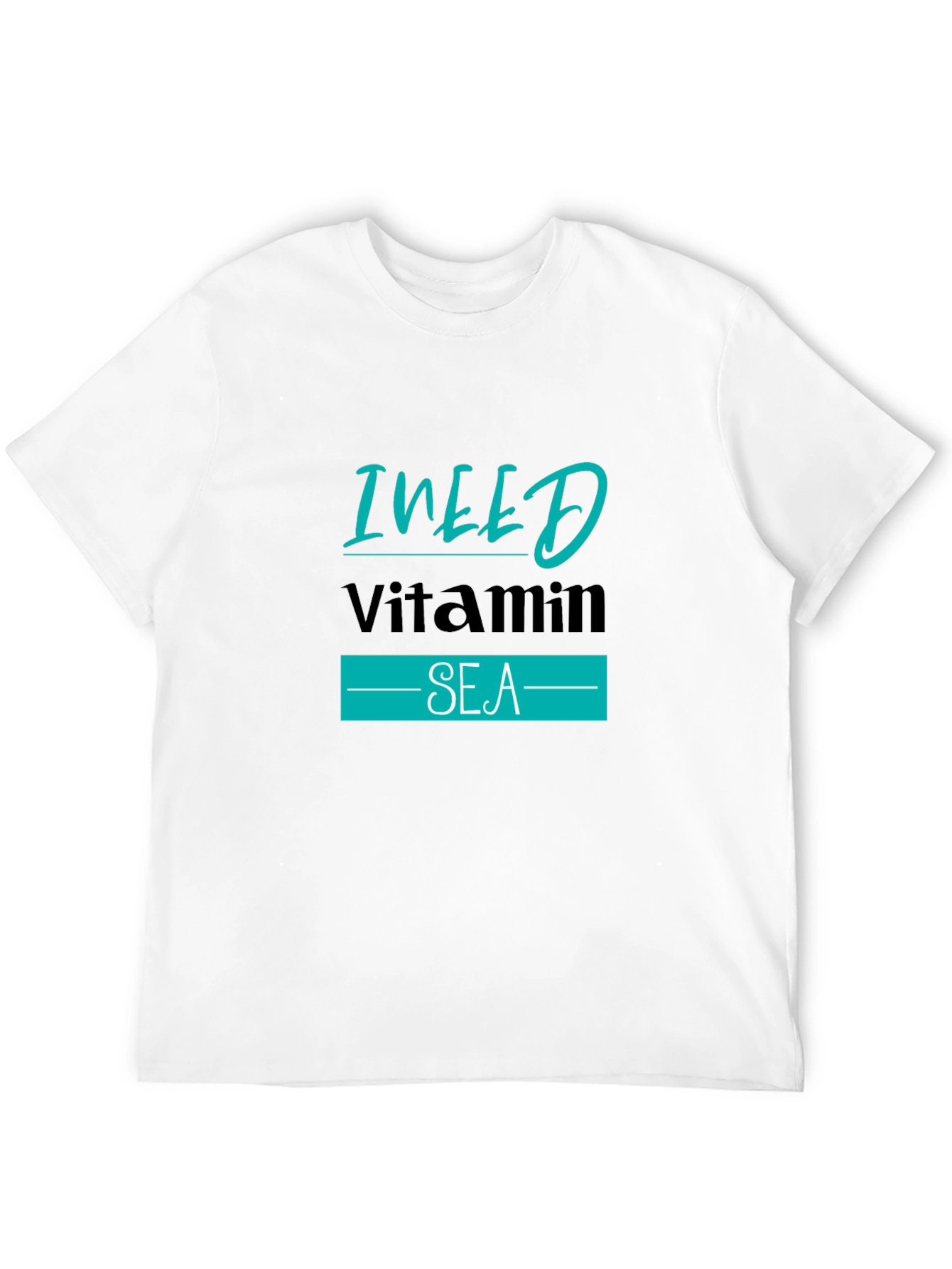 I NEED Vitamin SEA Black T-Shirt