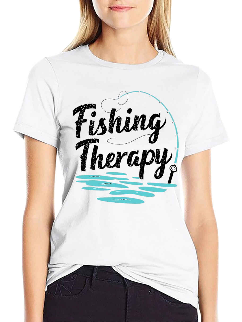 Fishing Therapy Graphic T-Shirt