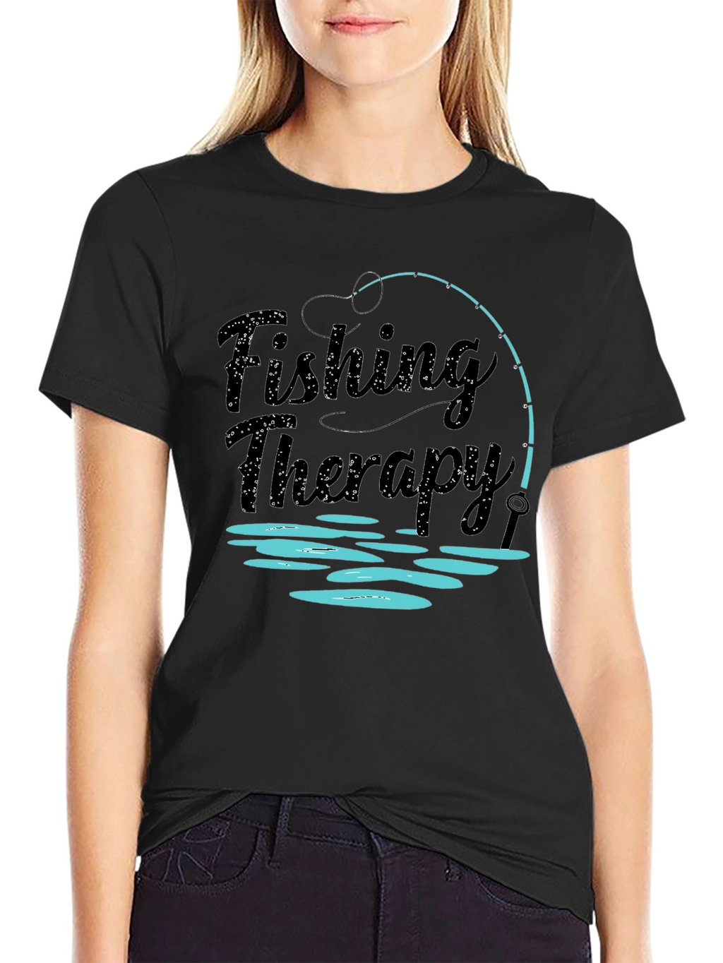 Fishing Therapy Graphic T-Shirt